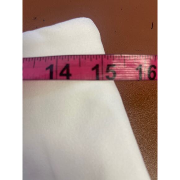 LULU'S sz L Perfect Pick White Flat Front straight length pants NEW B92 - Picture 9 of 10